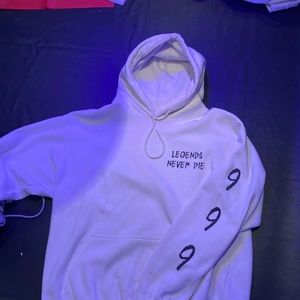 AUTHENTIC JUICE WRLD 999 LEGENDS NEVER DIE HOODIE